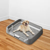 Pee Pad Holder Potty Pads Reusable Mesh Open Top Training Toilet Potty Tray Comfortable Toilet with Protection for Large Puppy