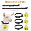28 Pcs Farm Sheep Calf Sheep Animal Tag With Double Sided Numbers 01-84 Adjustable Pet Livestock Tag Collar Marking Label Collar