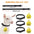 28 Pcs Farm Sheep Calf Sheep Animal Tag With Double Sided Numbers 01-84 Adjustable Pet Livestock Tag Collar Marking Label Collar