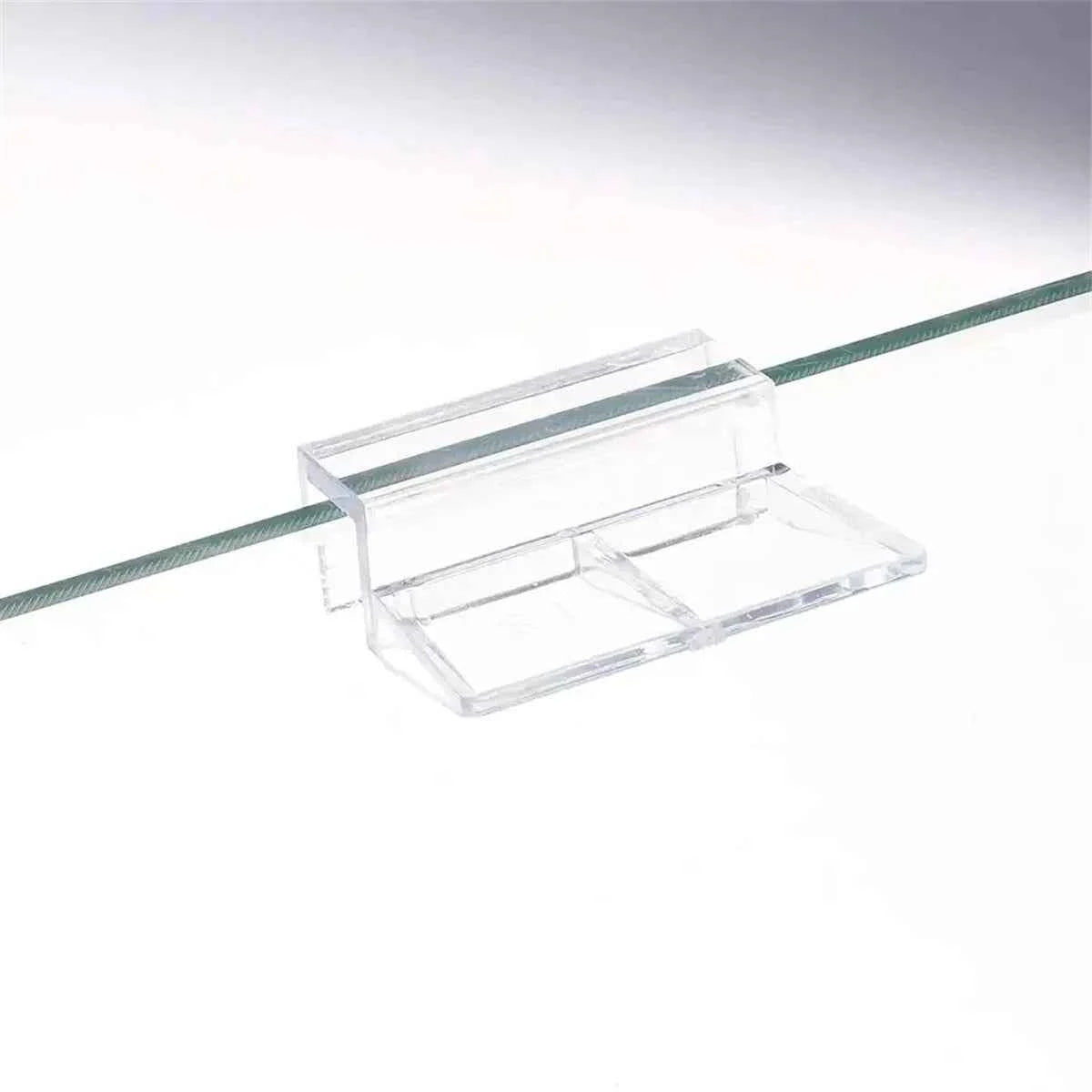 10Pcs Transparent Acrylic Fish Tank Glass Lid Clip Brackets Aquarium Filter Light Stand Support Holders Clip Width 5/6/8/10/12mm