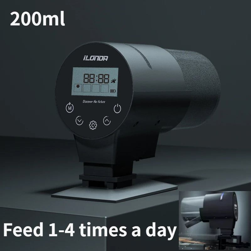 Aquarium Feeder Automatic Tank Auto Fish Timer Digital LCD Automatic Electronic Intellectual Ability Fish Foods Smart Feeder
