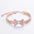 Zircon Bow Tie Chihuahua Dog Collar Rose Gold Lobster Button Cat Necklace With Package Box Adjustable All Season Pet Accessories