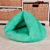 Triangle Pet Dog Kennel Mat Winter Warm Plush Cat Bed House Thickened Sleeping Bag for Small Dogs Cats Pets Supplies Accessories - Play Paws Toys