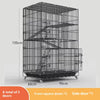 Indoor Cat Villa Cage with Foldable Design Large Multi-Story Cat House Encrypted Pet Cage Furniture for Home - Play Paws Toys