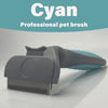 Planet Pet Grooming Brush - Double Sided Shedding and Dematting Undercoat Rake Comb for Dogs and Cats,Extra Wide, Blue