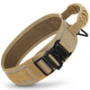 6.5cm Wide Tactical Dog Collar Adjustable, Military Nylon with Control Handle, Heavy Duty Reflective for Large Medium Dogs