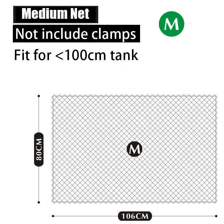 Aquarium Accessories Fish Tank Net Holder Acrylic Transparent PP Anti-Jump Net Clamp Fixed Clip Aquarium Cover Holder Clips