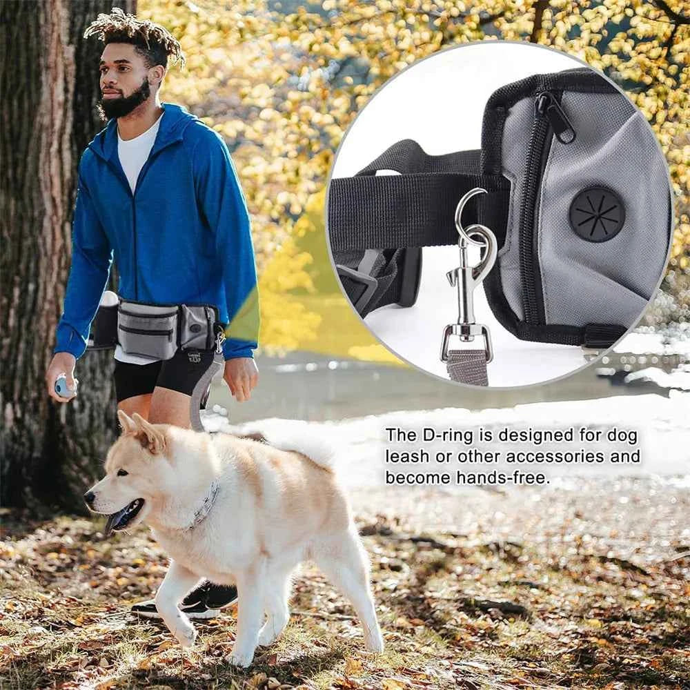 Dog Outdoor Training Waist Bag Multi-functional Dog Feeding Snack Bag Portable Walking Travel Dogs Treat Pouch With D Ring