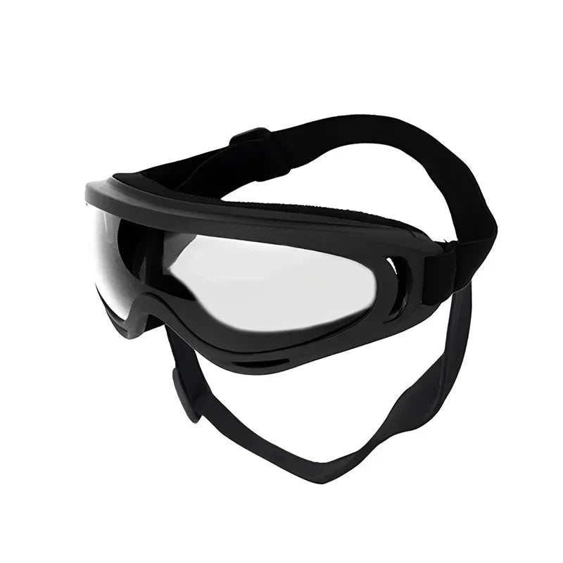 Pet Goggles Adjustable Anti UV Glare Windproof Sunglasses for Dogs Outdoor Hiking Running Beach All Breeds Eye Protection Black