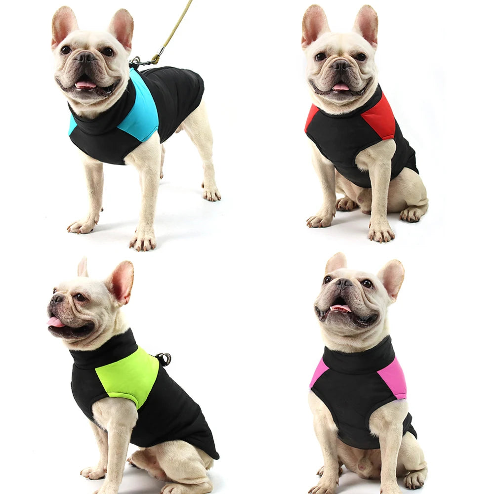 Warm Winter Dog Clothes Large Small Medium Dogs Outdoor Walking Windproof Pet Jacket Soft Pets Coat Lightweight Labrador Outfits