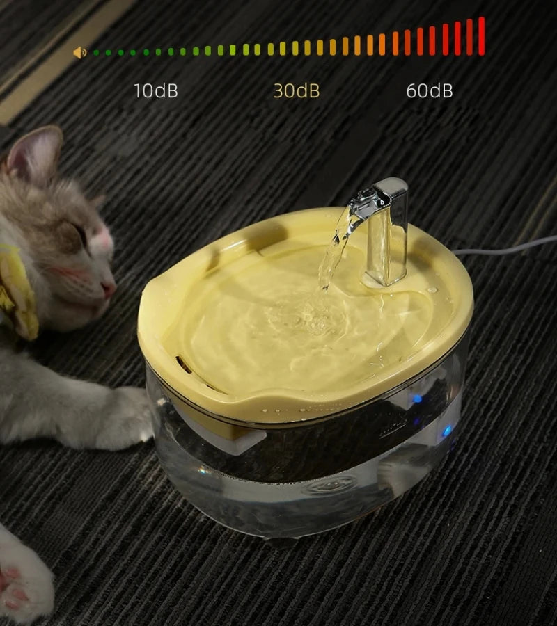 Automatic Cat Water Fountain with Filter | Silent Circulating Pet Water Dispenser | Anti-Dry Burning