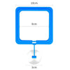 Aquarium Feeding Ring Fish Tank Station Floating Food Tray Feeder Square Circle Accessory Fish Foods Feeder Suction Cup Black