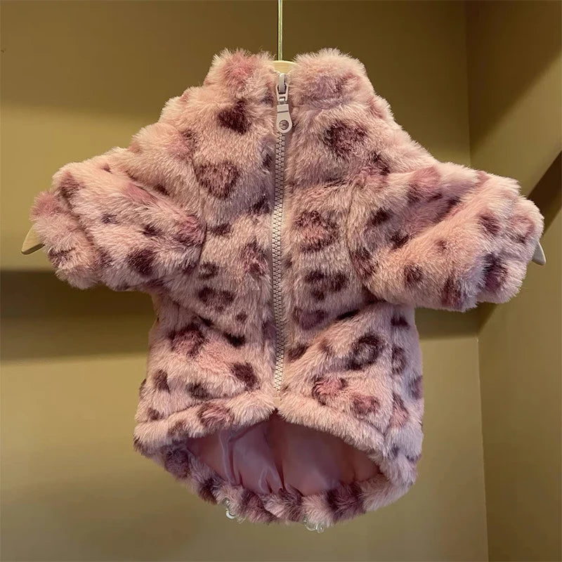 Autumn Winter Soft Cat Dog Clothes Cartoon Pet Warm Thickening Cute Thermal Dogs Clothes Fashion Plush Dogs Coat Pet Supplies