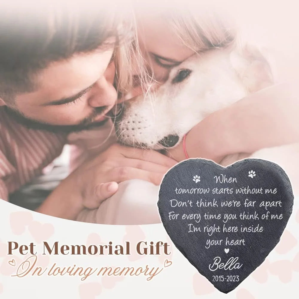 Custom Pet Memorial Stones Pet Grave Stones Personalized Dog Memorial Gifts for Loss Memorials & Funerary Support Dropshipping