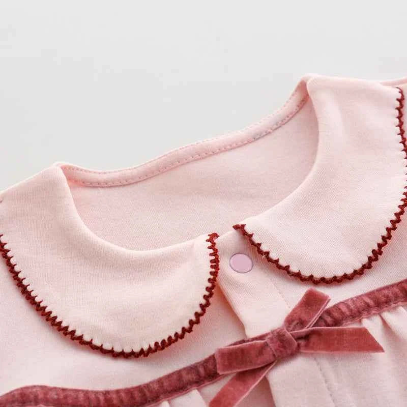 Baby clothes jumpsuit autumn season 0 pure cotton 3 princess clothes newborn clothes 6 months baby air-conditioned clothes