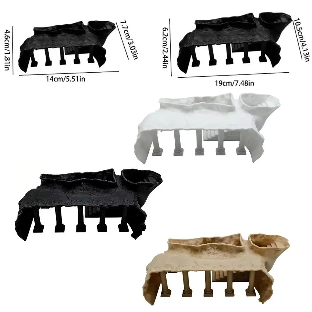 3D Printing Fish Tank Cave Artificial Roman Column Simulated Fish Hiding Shelter Viewing Ports Plastic Aquarium Cave Tunnel