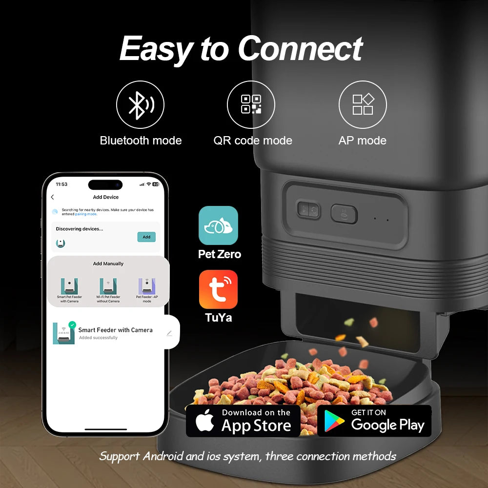 Smart Pet Feeder Automatic Cat Feeder Dog Slow Food Machine With Timed Quantitative Automatic Cat Food Dispenser Dog Cat Bowl
