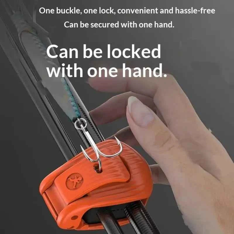 2/4Pcs Compact Fishing Rod Holder Fixer Clip Durable Fishing Pole Fixer for Angling Adventures - Portable Fishing Gear