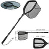 Retractable Landing Net Folding 1.9m/1.5m/1.3m Telescopic Fishing Net Outdoor Sea Mesh Portable Hand Dip Net For Carp Fly Fun