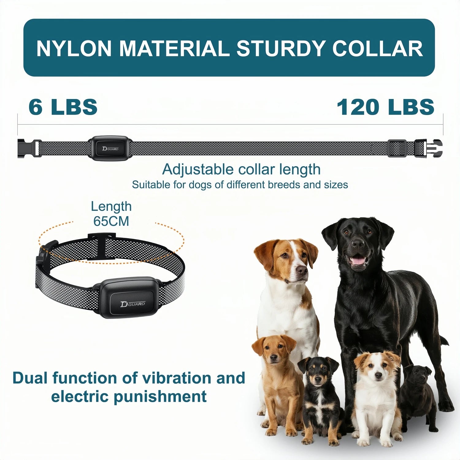 3300Ft Electric Dog Training Collar Detachable Bark Rechargeable Anti Barking Shock Vibration Collar Remote control + automatic