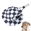 Cute Print Cat Hat for Small Medium Cats Adjustable Pet Cap Breathable Comfortable Sunscreen Hat Beach Activities