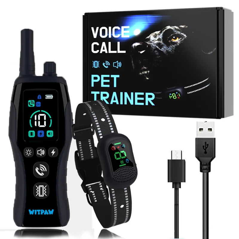 Dog Shock Collar 6500 ft Waterproof Training Collar for Dogs with Rechargeable Remote Beep Vibration Humane Shock Remote Calling