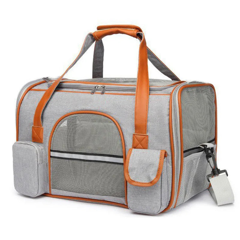Dog Pet Carrier Bag Anti-Collapse Design Multiple Storage Pockets Cat Travel Handbag for Medium Cats, Puppy, Rabbits and Other S - Play Paws Toys