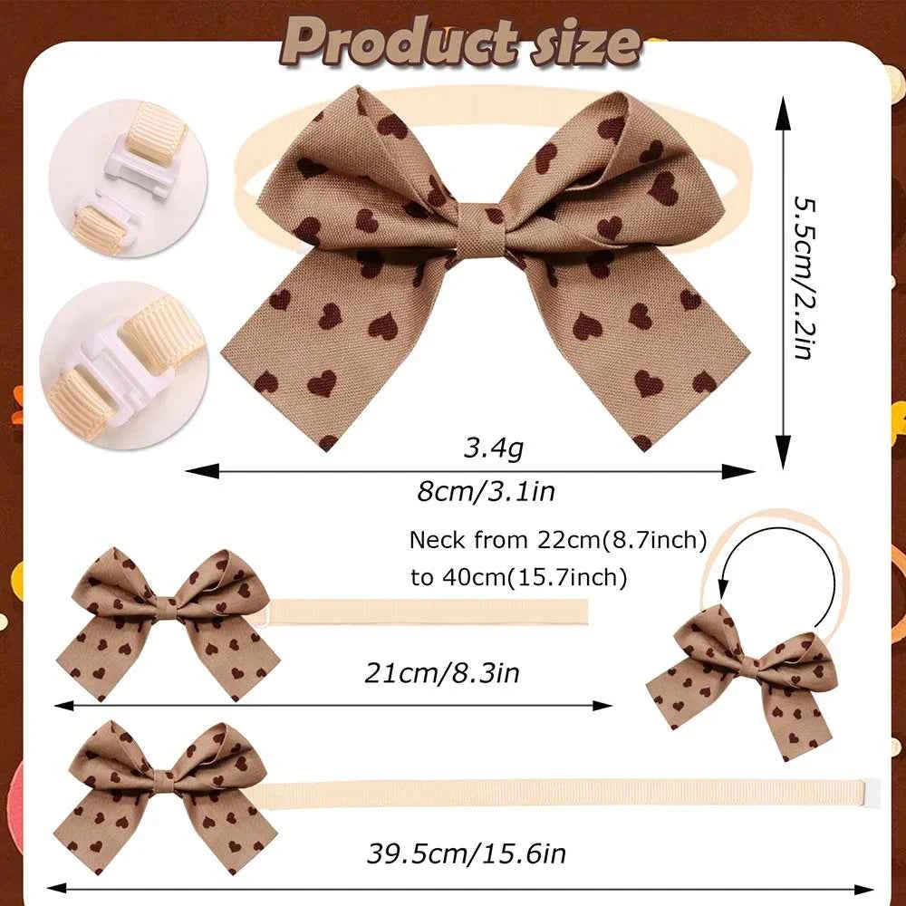 50pcs Dog Bow Tie Cute Fashion Dog Grooming For Small Dog Cat Bowties Neckties Dogs Pets Grooming Accessories For Small Dogs