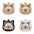 Cute Personalized Cat Tags Stainless Steel Colored Pattern Pets Cat Name Tags Pendant Engraved Keyring Kitten Accessories