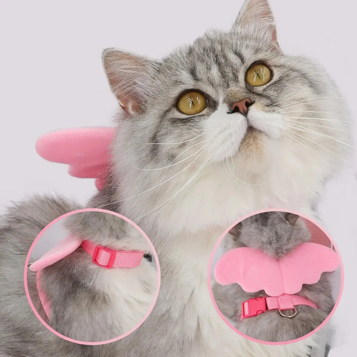 Cute Angel Wing Pet Rabbit Harness and Leash for Cats Rabbits Personalized Rabbit Harnesses Bunny Accessories Hamster Clothes