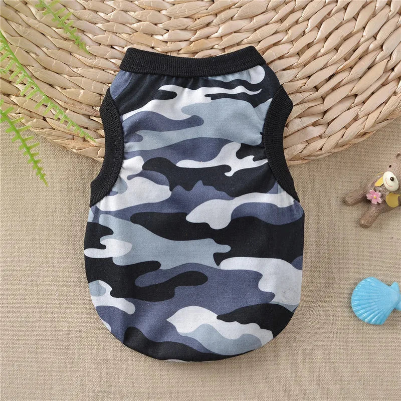 Cotton Vest Dogs Clothes For Small Dogs Chihuahua Clothes Summer Animals Cartoon Vest Dog T-Shirt For Small Dog Medium Yorkshire