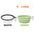 2pcs Collapsible Pet Silicone Dog Food Water Bowl Outdoor Camping Travel Portable Folding Supplies Dishes with Carabiner