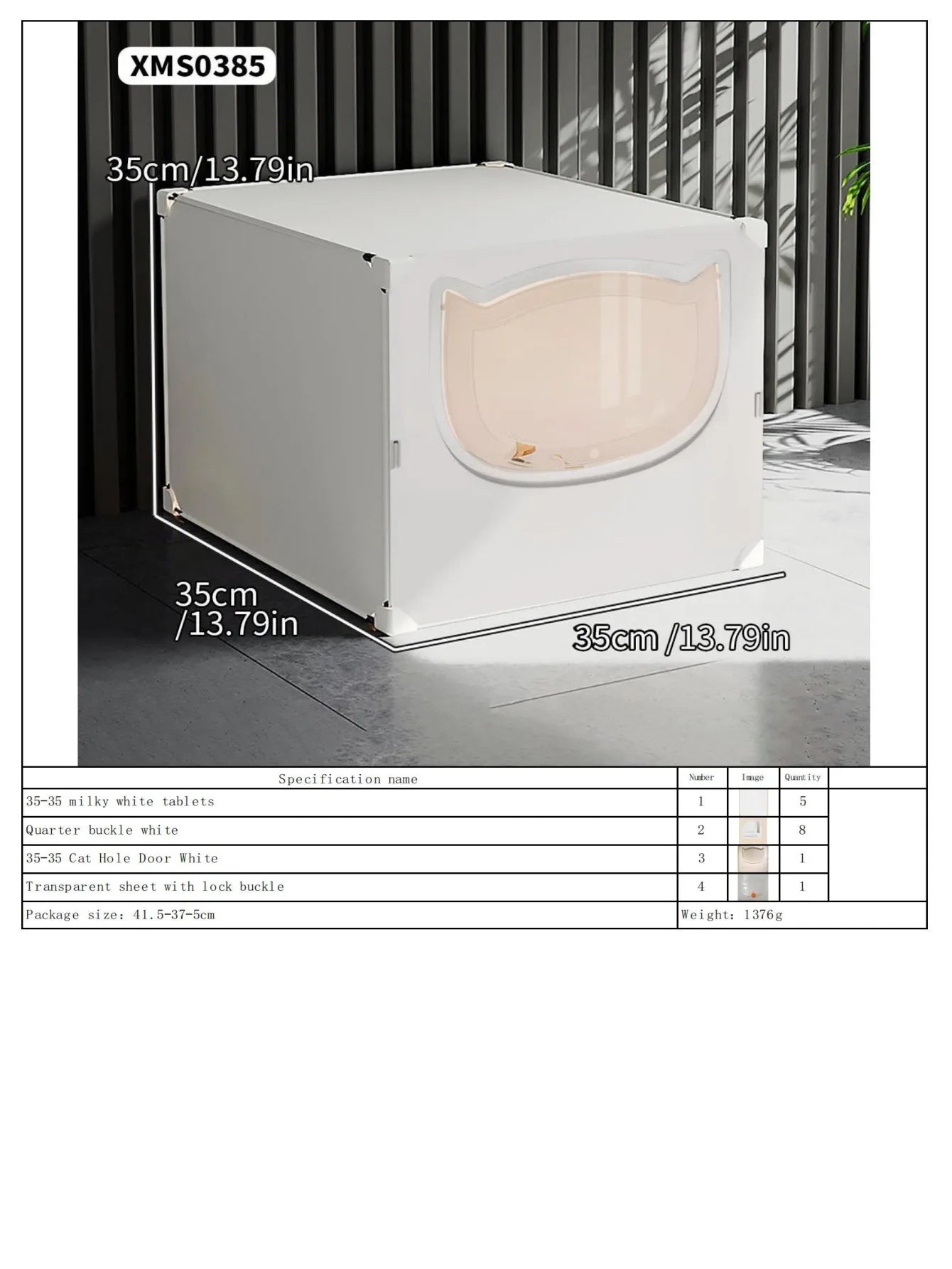 Cat House, Cat Cage, Universal Cat Nest, Cat Toilet All-In-One, Indoor and Outdoor, Suitable for Cats and Dogs, Space-Saving Pet Cage - Play Paws Toys
