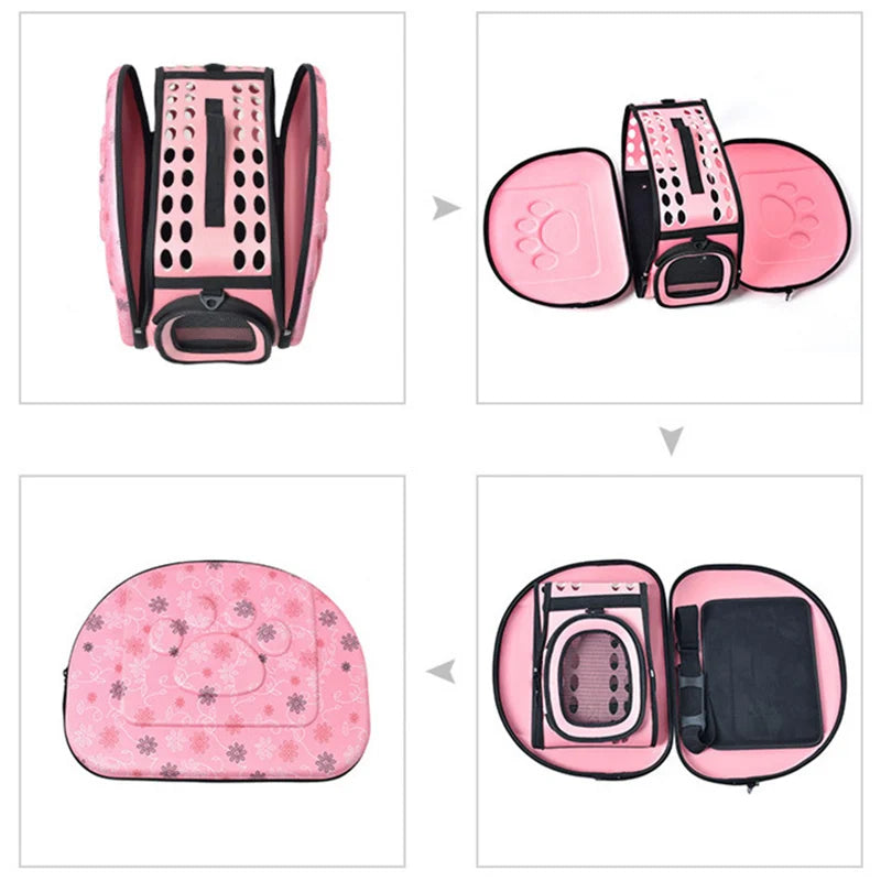 Cat Puppy Carrier Backpack Fashion Breathable 4 Colors Pet Single Shoulder Bags for Cats Small Dogs Outdoor Traveling Supplies - Play Paws Toys