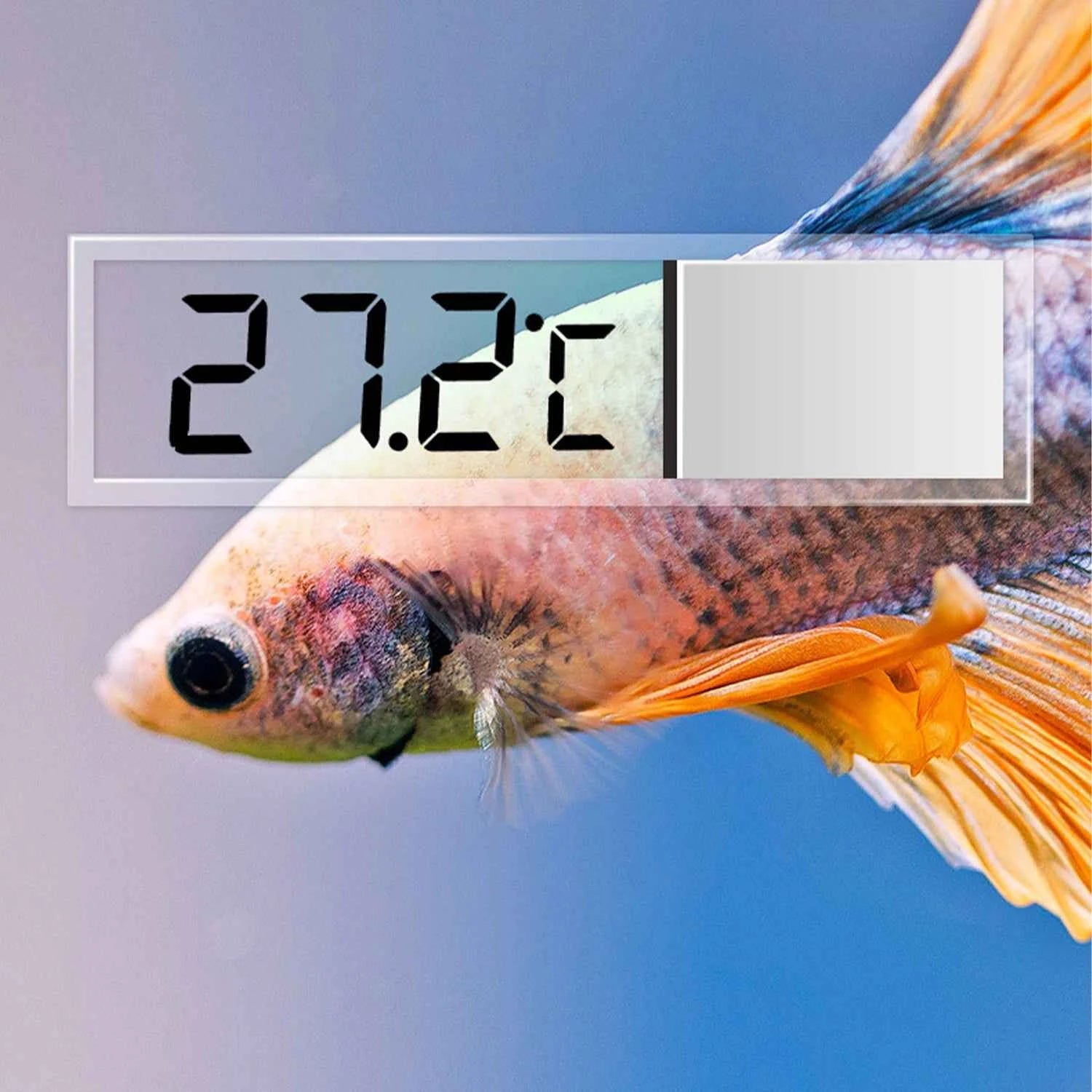 Aquarium Thermometer Electronic LCD Digital Fish Tank Temperature Measurement Fish Tank Temp Meter Aquarium Accessories 1pc