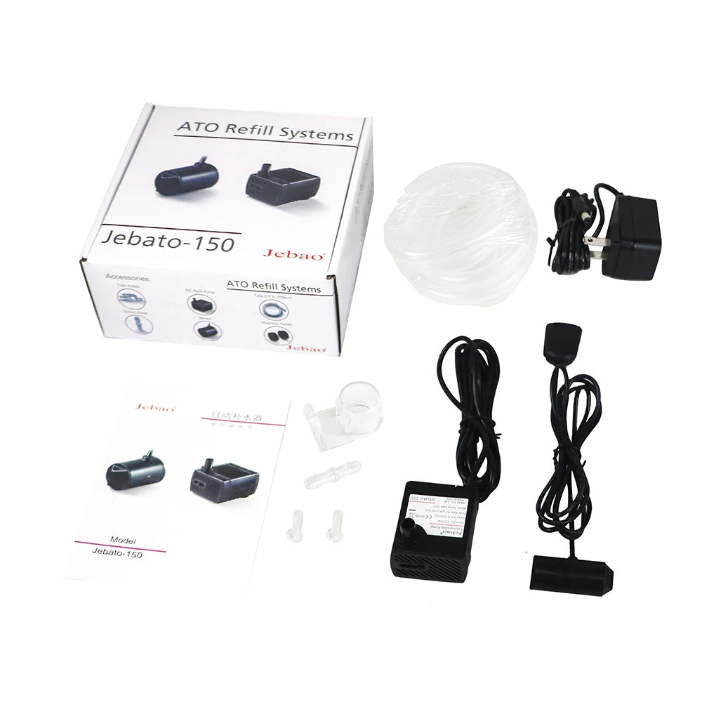 Automatic Water Level Controller, Jebao Smart ATO Refill System Jebato-150 for Fish Tank, 100-240V Wide Voltage Aquarium Top-Off