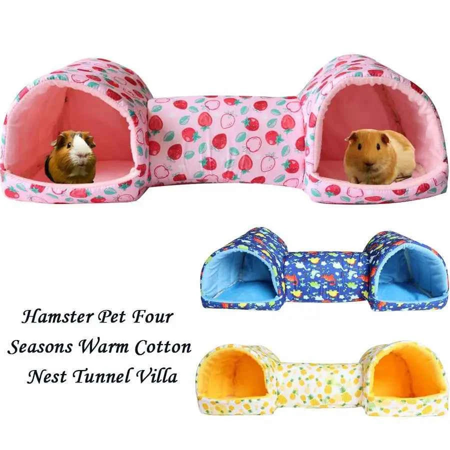 Hamster Rodents Hideaway Toy Gerbil Bed Hideouts Pet Tunnel Cave for Ferrets Hamster Guinea Pigs Sleeping Hideaway Tube F5K3