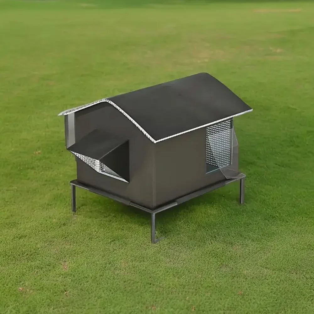 Elevated Pet House-Bed Moisture-Proof Design Cat House Weatherproof for Indoor or Outdoor Use Fits Small or Medium Pets - Play Paws Toys