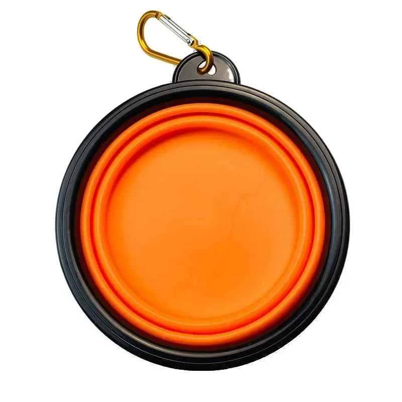 Portable 350ml Fold Silicone Pet Bowl Collapsible Puppy Feeder Dish For Outdoor Travel Walking Camping Dog Food Water Supplies