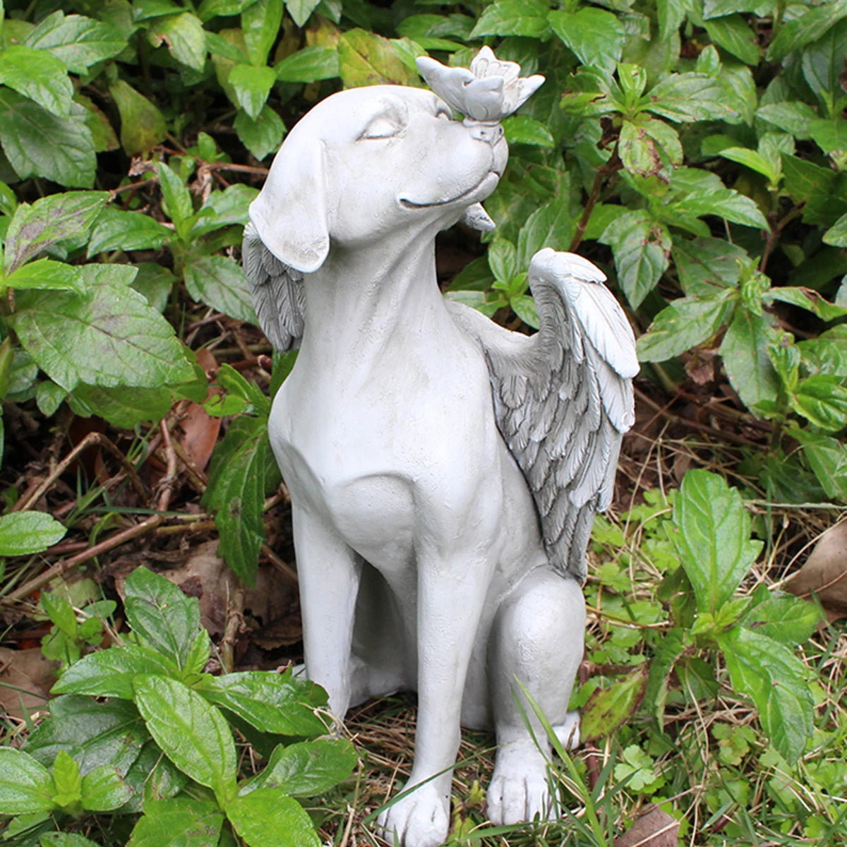 1pc Angel Dog Memorial Statue, Pet Memorial Stone For Dogs, Angel Dog Memorial Gifts, Dog Passing Away Bereavement Gifts, Pets G