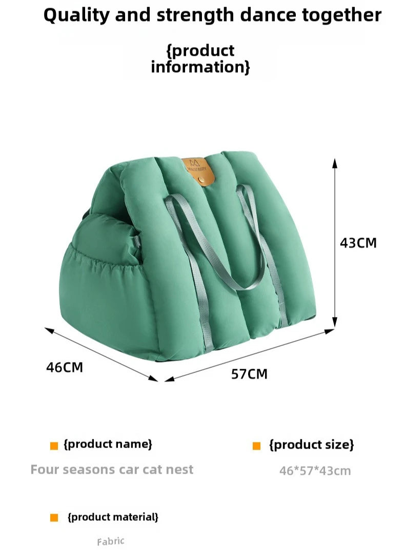 Secure Pet Travel with Dog Car Seat Car Safety for Puppy Cat- Portable Dog Carrier Cat Travel Bags, Durable Cat Carriers & Bags - Play Paws Toys