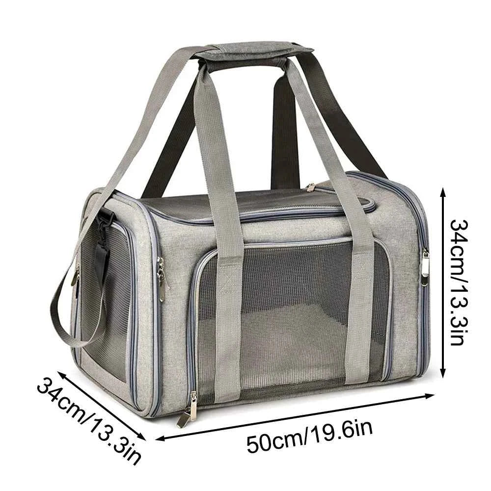 1PC Cat, Dog Carrier for Small Medium Cats Puppies up to 15 Lbs, Collapsible Travel Puppy Carrier