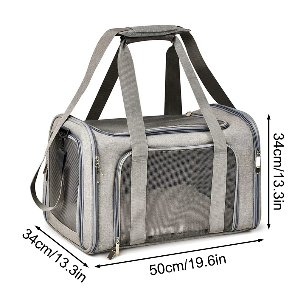 1PC Cat, Dog Carrier for Small Medium Cats Puppies up to 15 Lbs, Collapsible Travel Puppy Carrier - Play Paws Toys