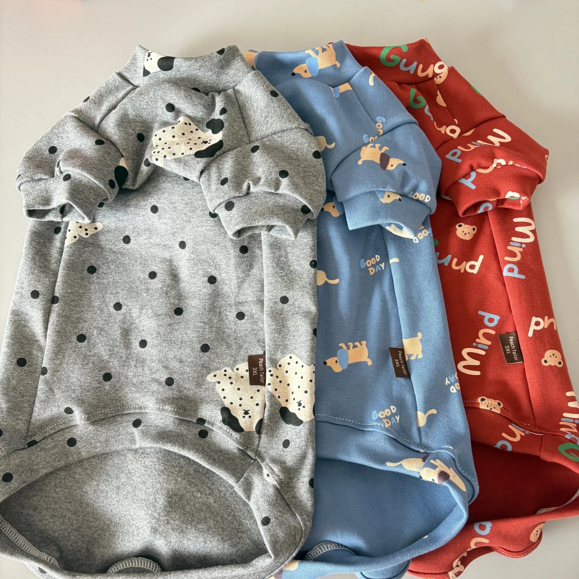 Soft Cotton Long Sleeves Shirt for Sphinx Cat Spring Autumn Cute Sweet Pink Green Coat for Cats Winter Sweatshirt for Devon Rex - Play Paws Toys
