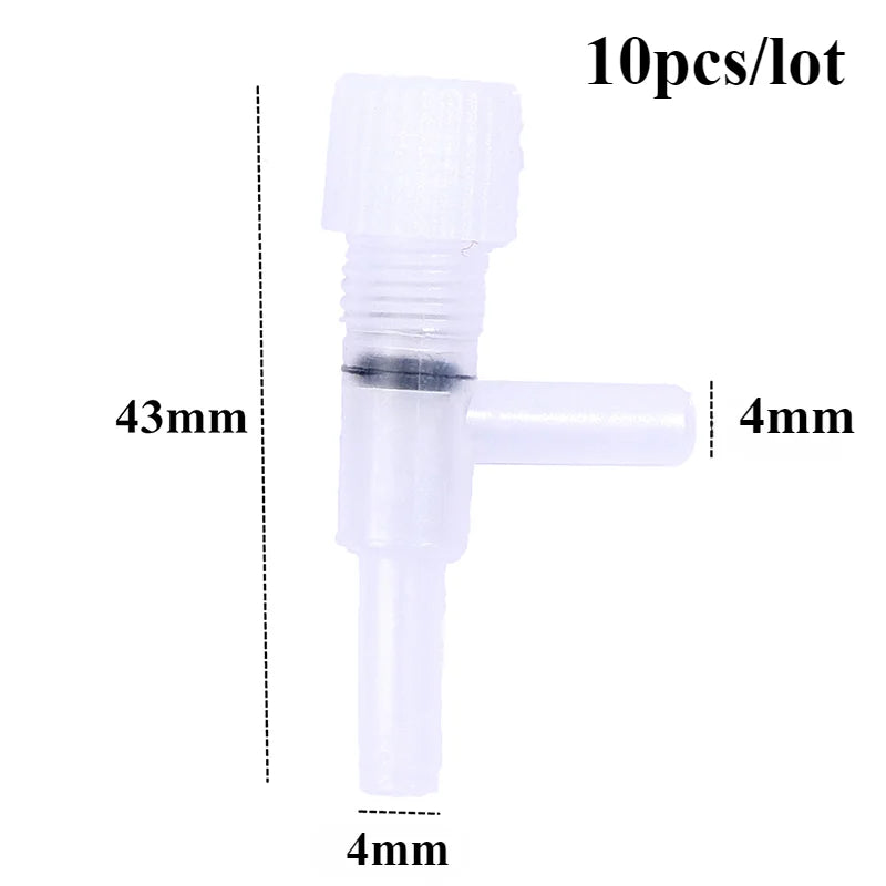 10pcs Aquarium Accessories Fish Tank Air Pump Air Hose Check Valve Three-way Diverter Valve Regulating Valve Bubble Stone