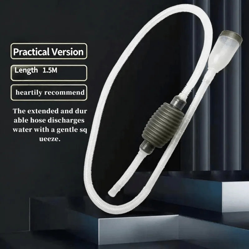 Manual Semi Aquarium Siphon Vacuum Cleaner Fish Tank Water Changer Manual Water Changer Semi-Automatic Aquarium Pump Cleaner