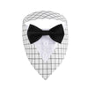 Sucado Wedding Tuxedo Suit Dog Bandana, Adjustable Pet Bib Triangle Bandana Scarf, Suitable for Wedding Engagement Birthday Part