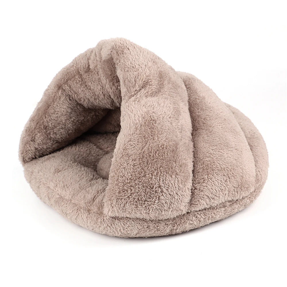 Soft Cat Bed Winter Warm Plush Pet Puupy Kitten Nest Kennel Deep Sleep Cats Cave House For Cats Small Dogs Products - Play Paws Toys