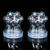 Transparent Pet Fur Keepsake Bottle Pet Cat Hair Storage Jar Kawaii Cat Paw Shape Candy Jars  Multi-purpose Pet Memorial Gift - Play Paws Toys