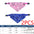 Dog Cat Neck Decor Adjustable Triangular Bandage for Pet Washable Scarf Bandana Collar Bibs Cat  Birthday Party Dress Up GWFD02